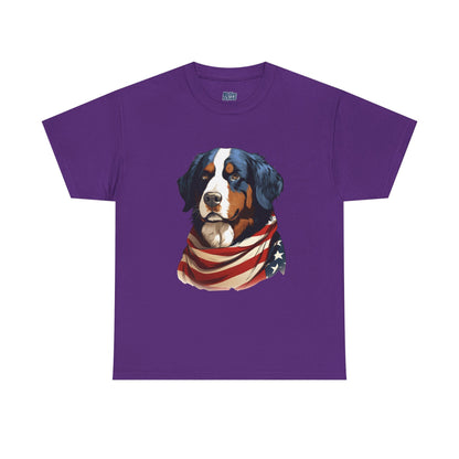 Patriotic Bernese Mountain Unisex T-Shirt