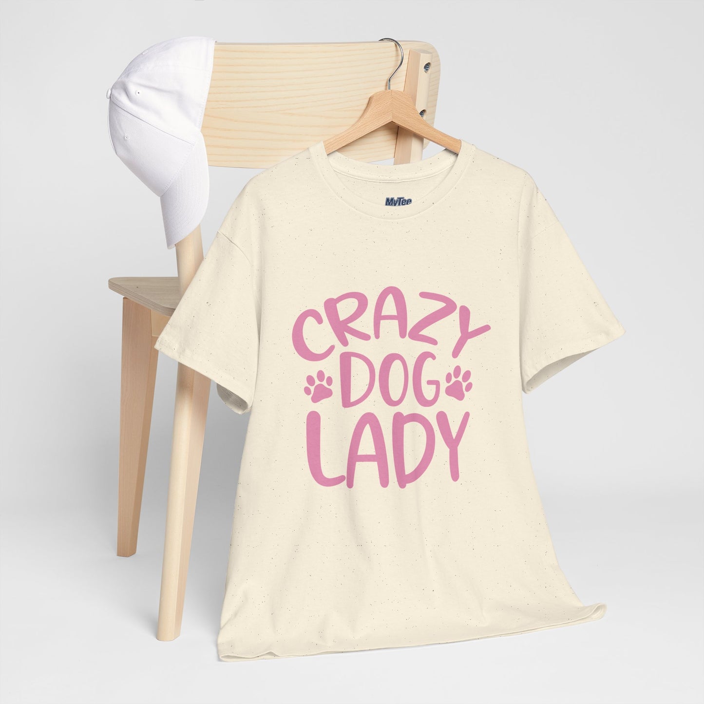 Crazy Dog Lady Heavy Cotton T-Shirt | Best Gift For Dog Mom