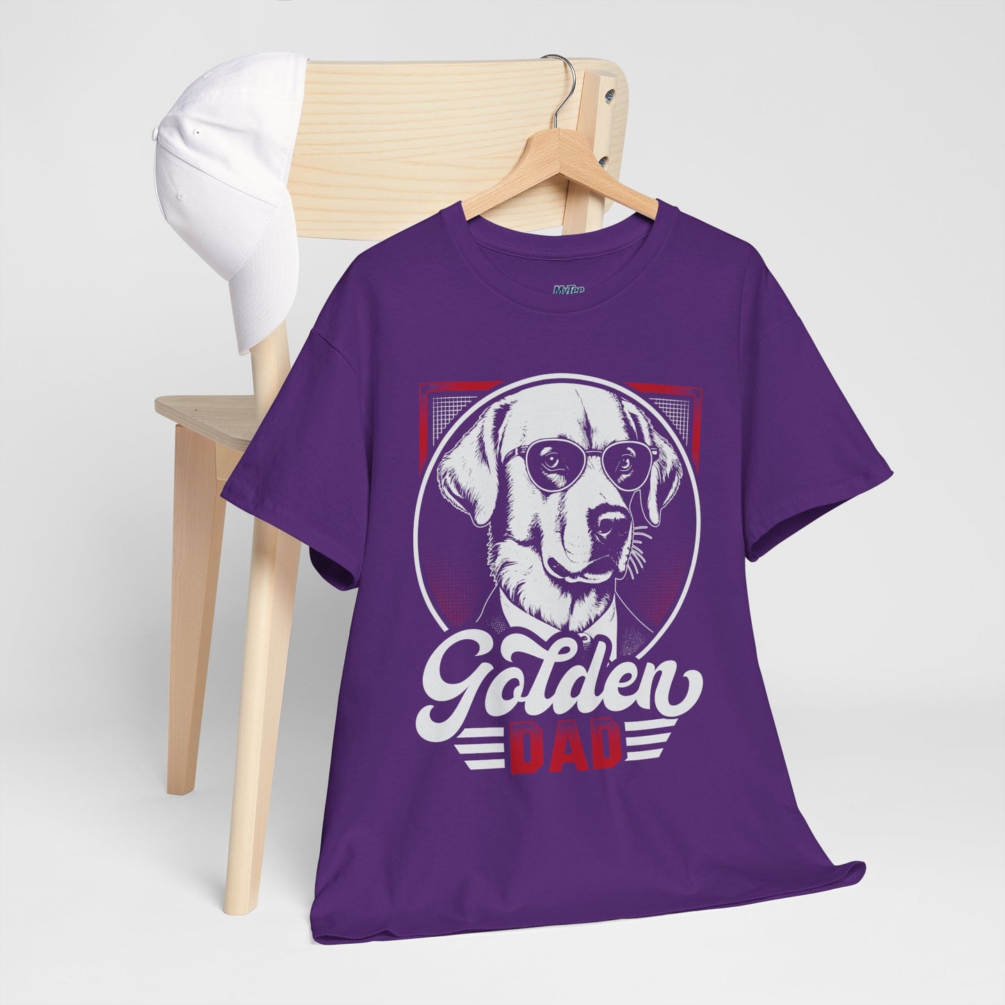 Golden Dad, Golden Retriever T-Shirt | Best For Dog Dad