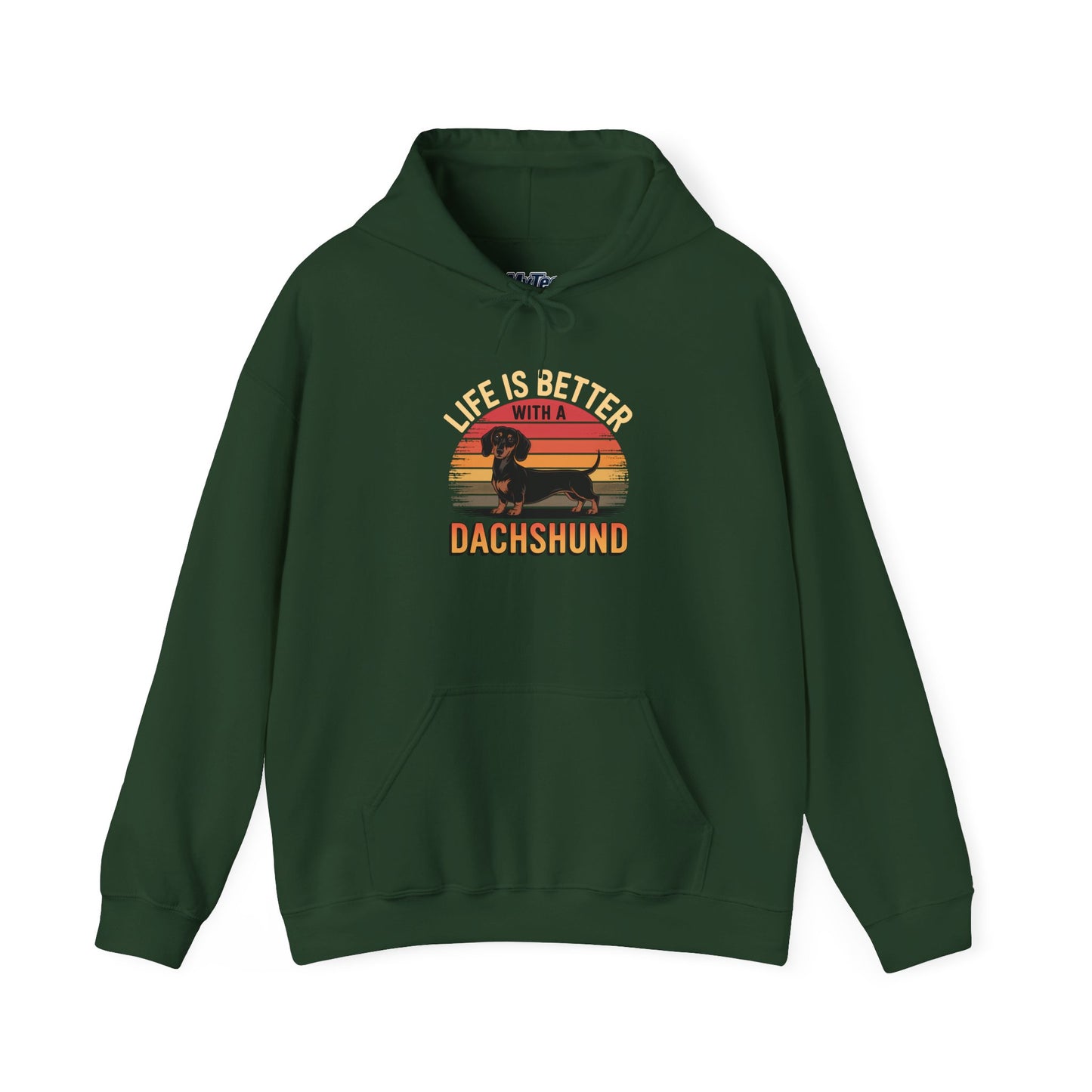 Life Is Better With A Dachshund Unisex Hoodie – Dog Lover Retro Pullover