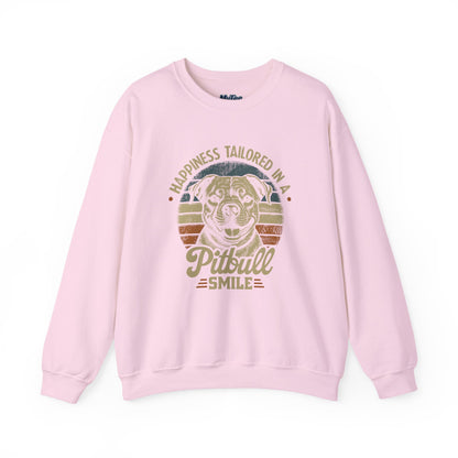 Happiness Tailored In A Pitbull Smile Unisex Sweatshirt