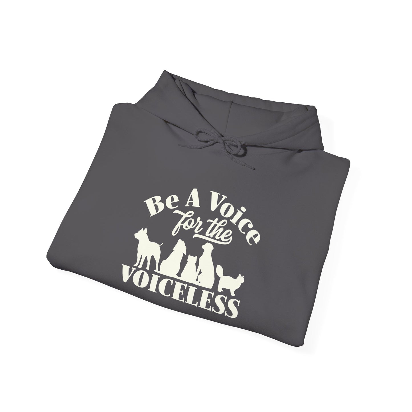Be A Voice  For The Voiceless Unisex Hoodie – Animal Rescue Awareness