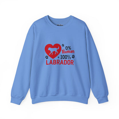 0% Human 100% Labrador Unisex Sweatshirt