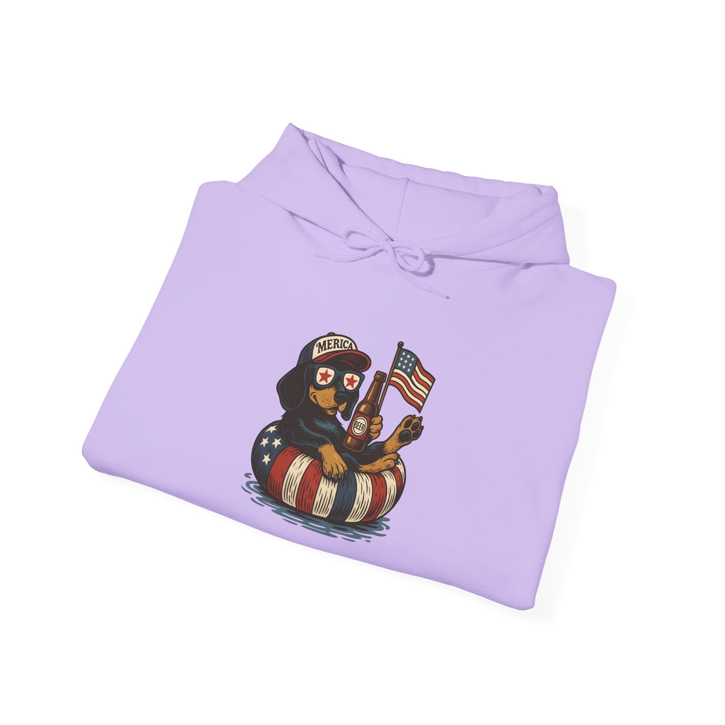 Patriotic Dachshund America Unisex Hoodie