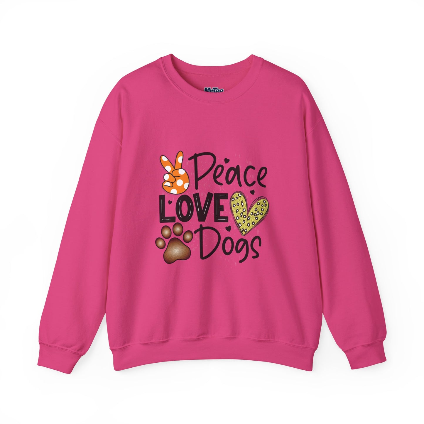 Peace, Love & Dogs Sweatshirt | Perfect Gift for Dog Lovers | Cozy Casual Wear | Pet Lover Apparel