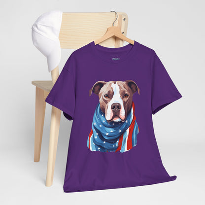 Patriotic American Staffordshire Terrier Unisex T-Shirt