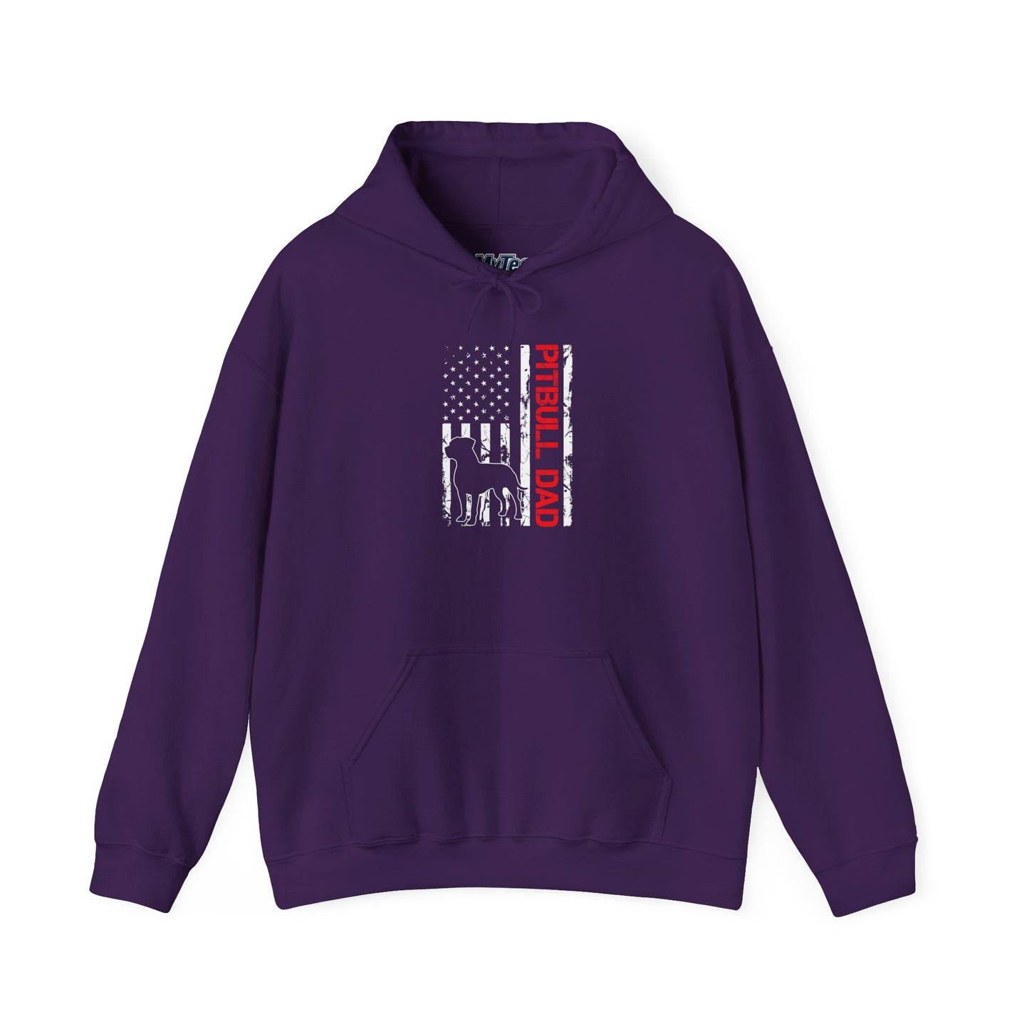 Patriotic Pitbull Dad Hoodie - Gift for Father's Day
