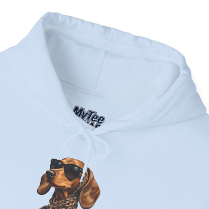 Cool Dachshund Dog Sunglasses Unisex Hoodie |  Dog Lover Gift, Pet-Themed Fashion