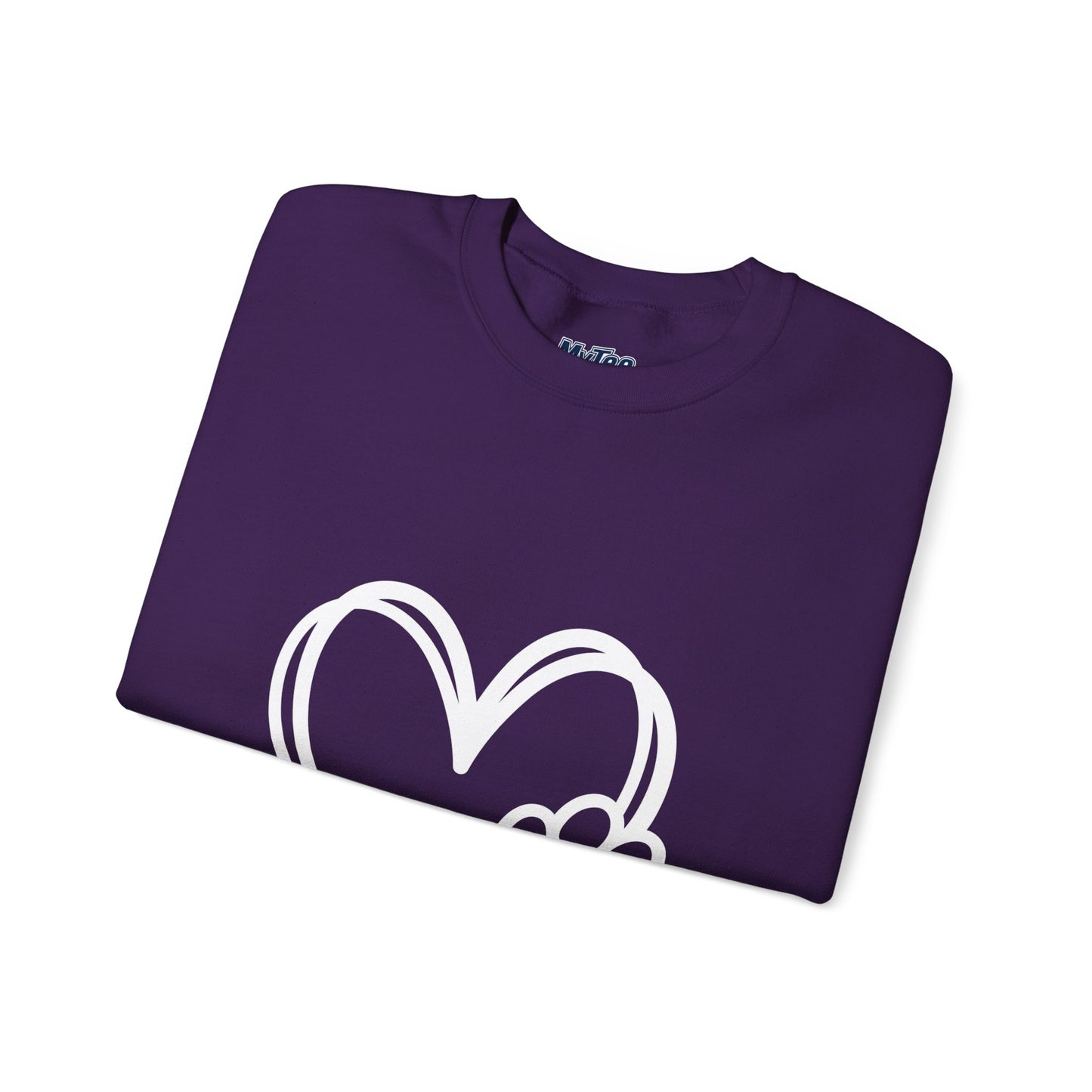 Paw Heart Unisex Sweatshirt – Subtle Dog Lover Style