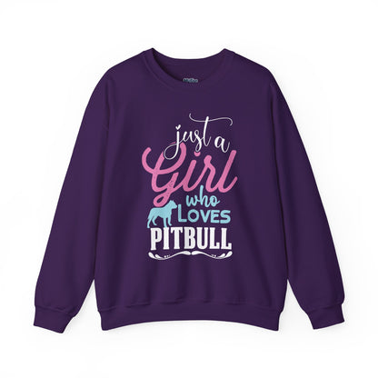 Just A Girl Who Loves Pitbull Sweatshirts