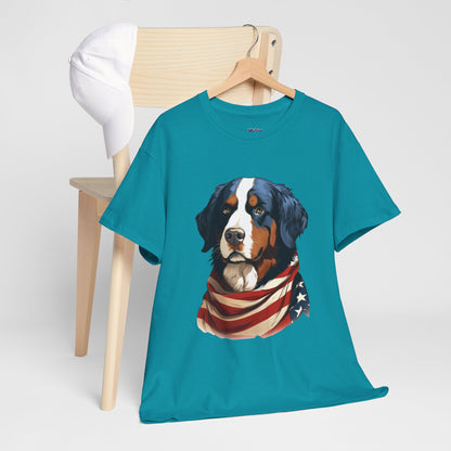 Patriotic Bernese Mountain Unisex T-Shirt