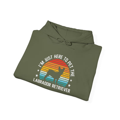 I'm Just Here To Pet The Labrador Retiever Unisex Hoodie