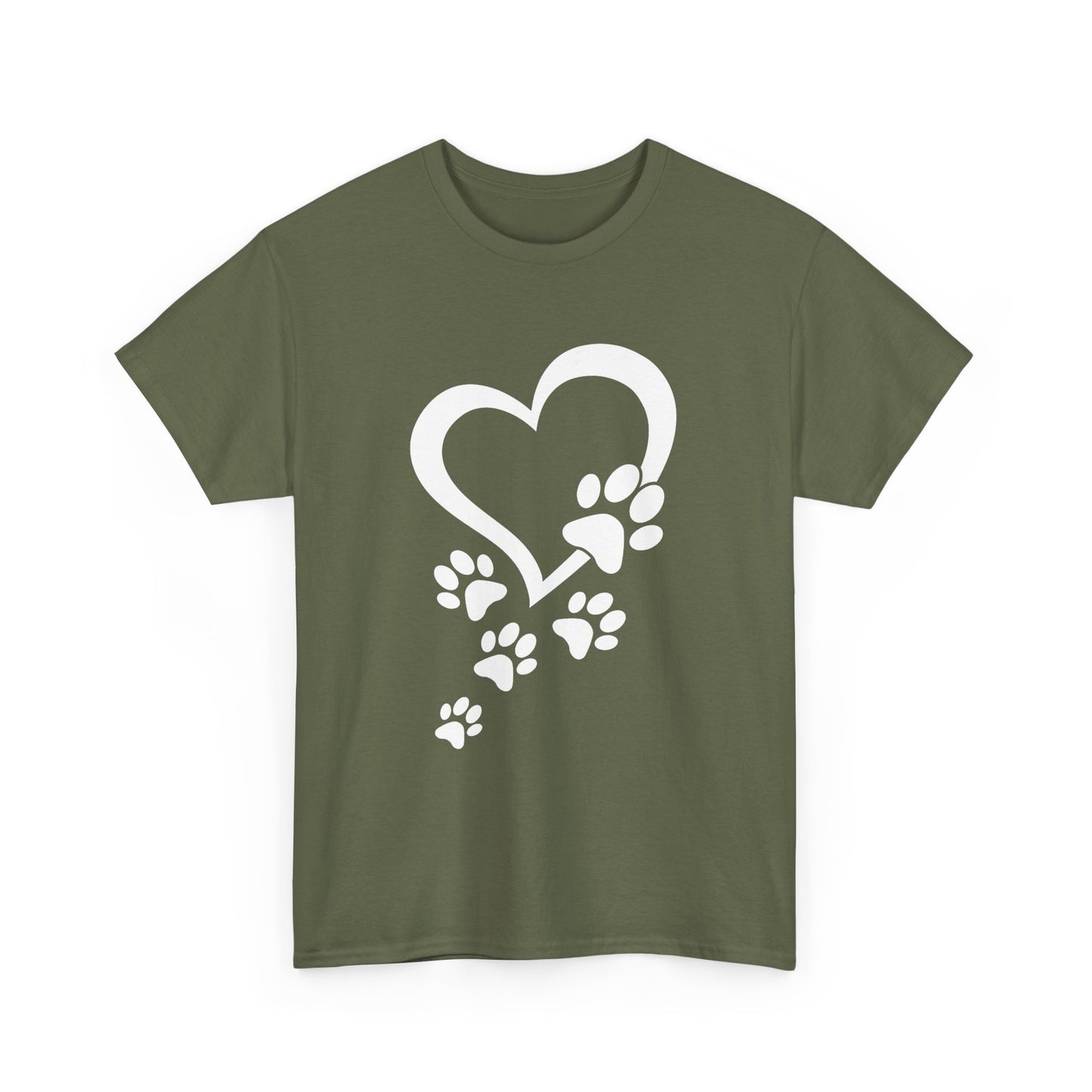 Heart With Paw Print Love T-shirt