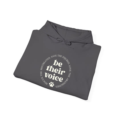 Be Their Voice Unisex Hoodie | Animal Advocacy Apparel
