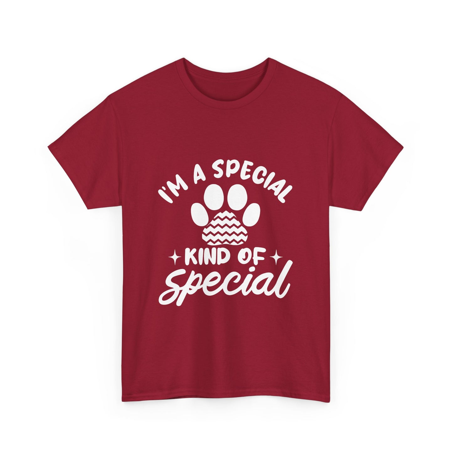 I'M A SPECIAL, DOG KIND OF SPECIAL Casual PAW Cotton T-shirt