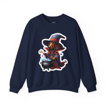 Dachshund Wizard Unisex Sweatshirt –  Halloween Magic Dog Pullover