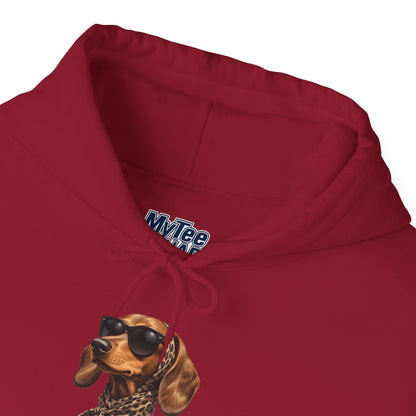 Cool Dachshund Dog Sunglasses Unisex Hoodie |  Dog Lover Gift, Pet-Themed Fashion