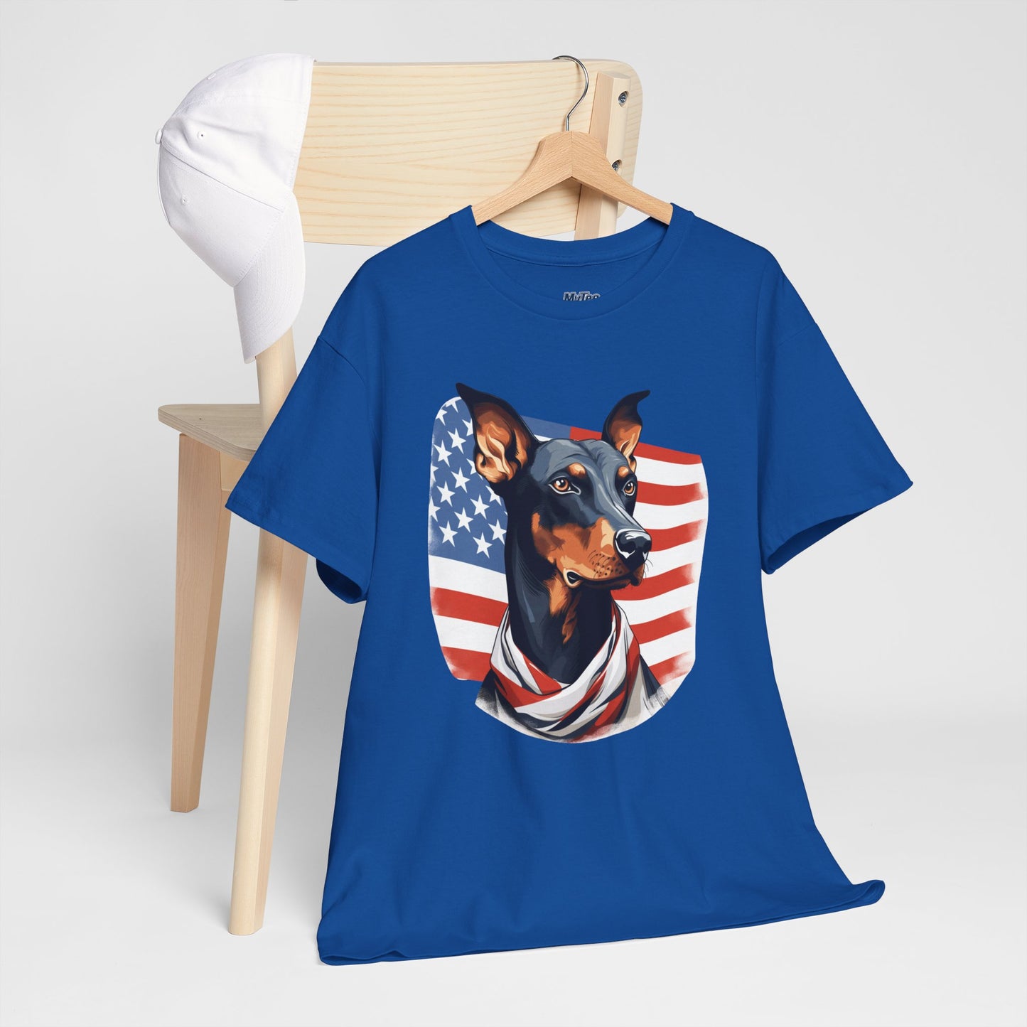 Patriotic Doberman Pinscher Unisex T-Shirt