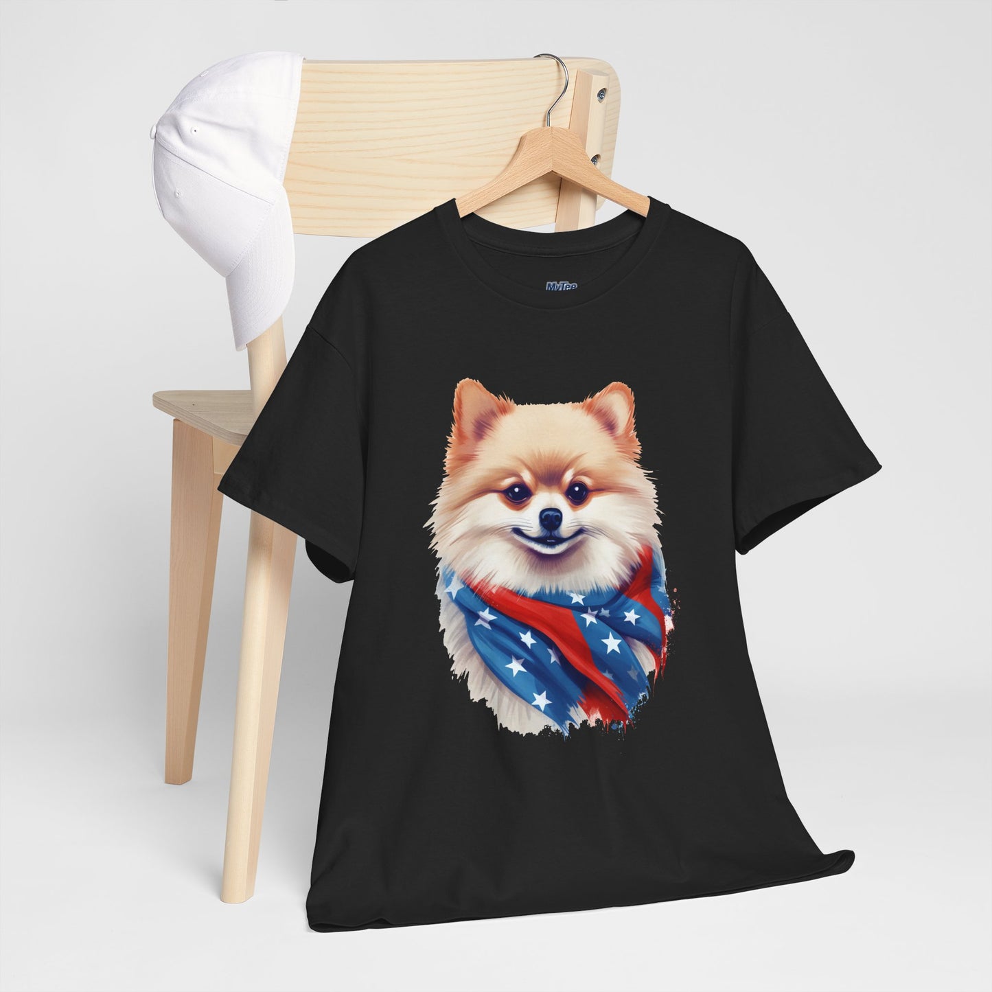 Patriotic pomeranian Unisex T-Shirt
