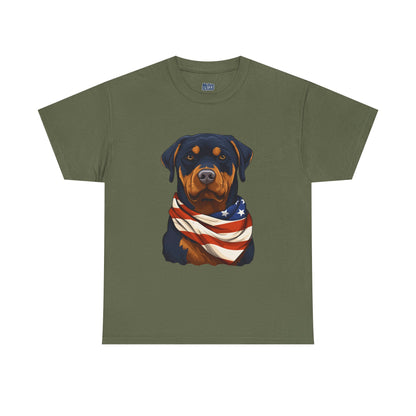 Patriotic Rottweiler Unisex T-Shirt