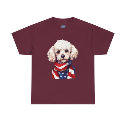 Patriotic Poodle Unisex T-Shirt