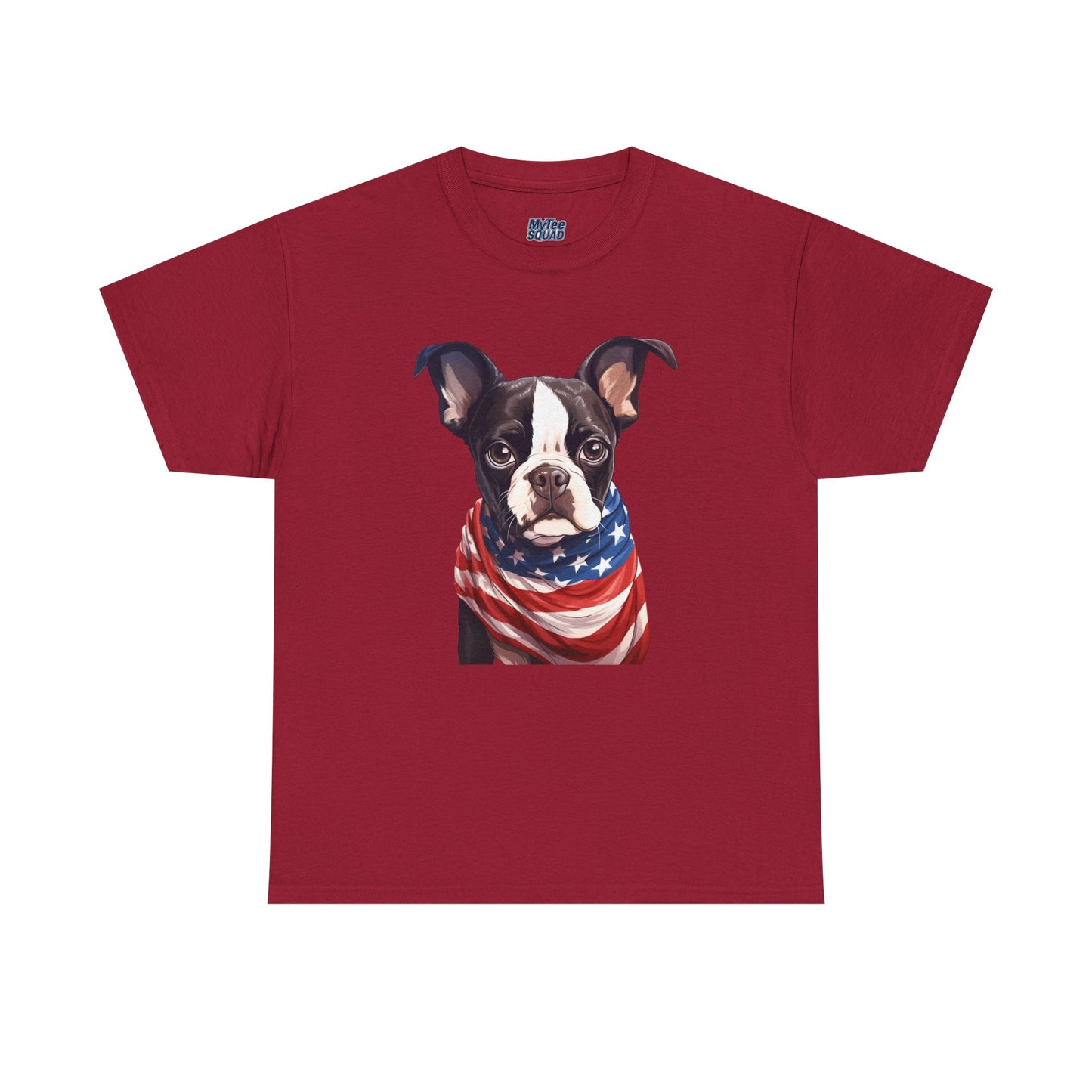 Patriotic Boston Terrier Unisex T-Shirt