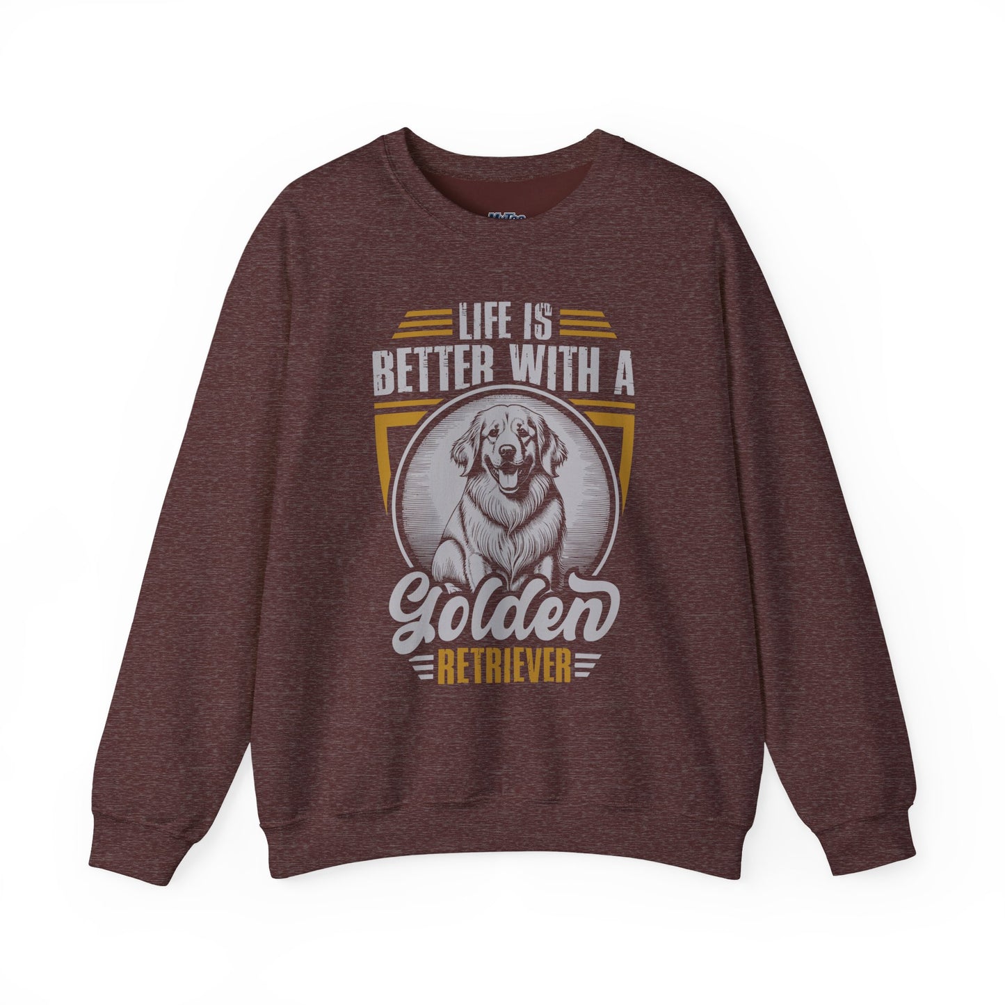 Life Is Better with a Golden Retriever Sweatshirt – Cozy Dog Lover Crewneck