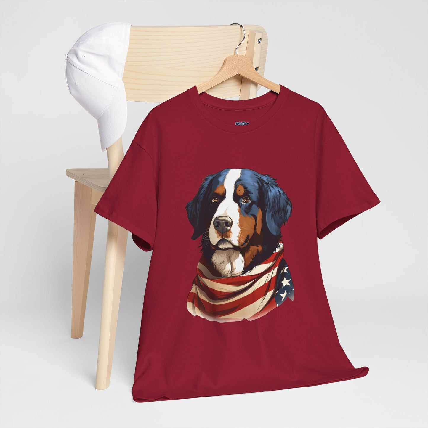 Patriotic Bernese Mountain Unisex T-Shirt