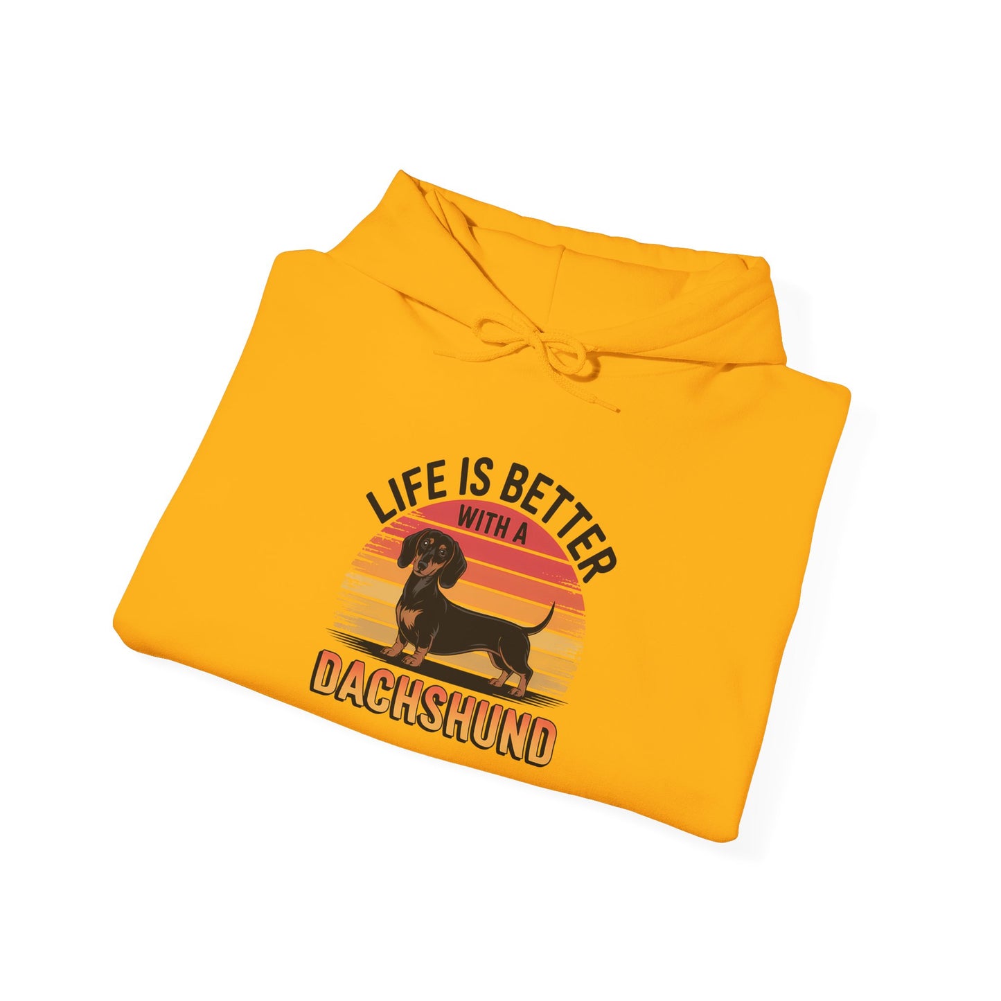 Life Is Better With A Dachshund Unisex Hoodie – Dog Lover Retro Pullover