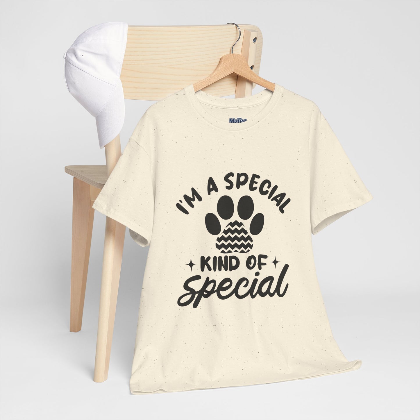 I'M A SPECIAL, DOG KIND OF SPECIAL Casual PAW Cotton T-shirt