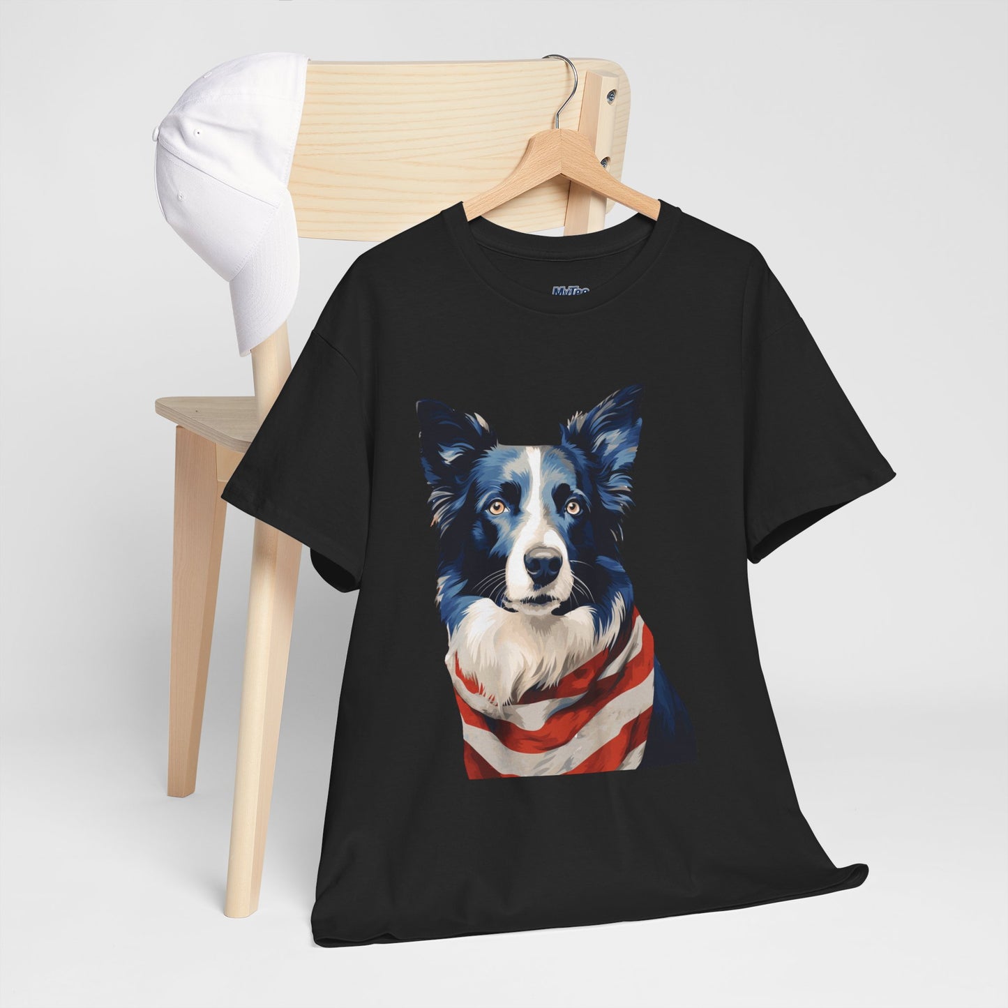Patriotic Border Collie Unisex T-Shirt