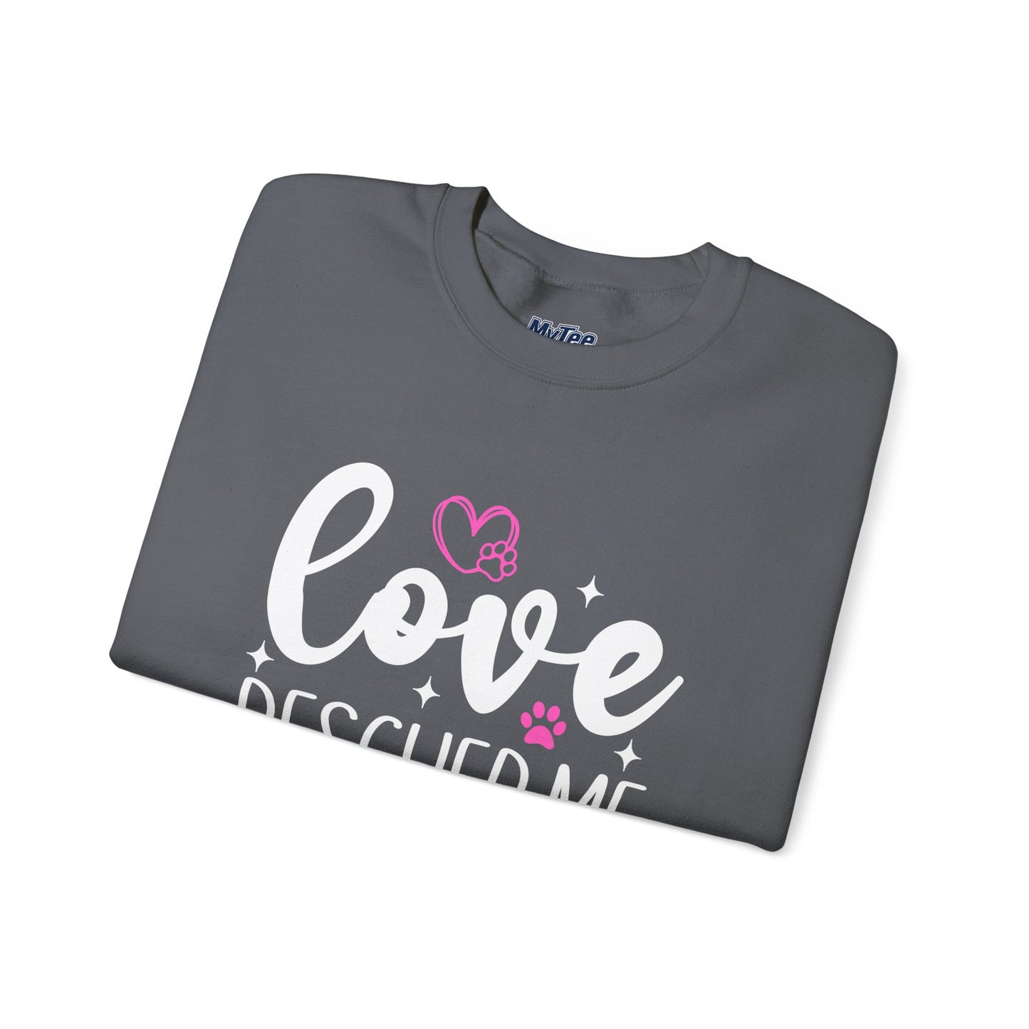 Love Rescued Me Unisex Sweatshirt – Heartfelt Dog Adoption Apparel