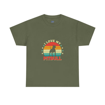 I Love My Pitbull Unisex T-Shirt | Best Gift For Dog Mom & Dad