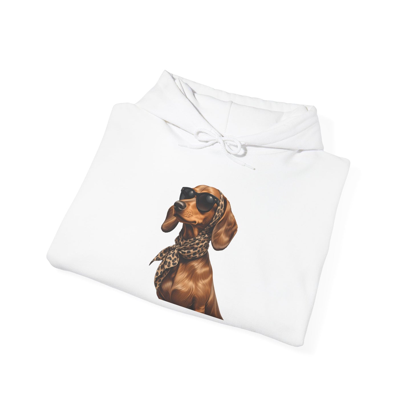 Cool Dachshund Dog Sunglasses Unisex Hoodie |  Dog Lover Gift, Pet-Themed Fashion