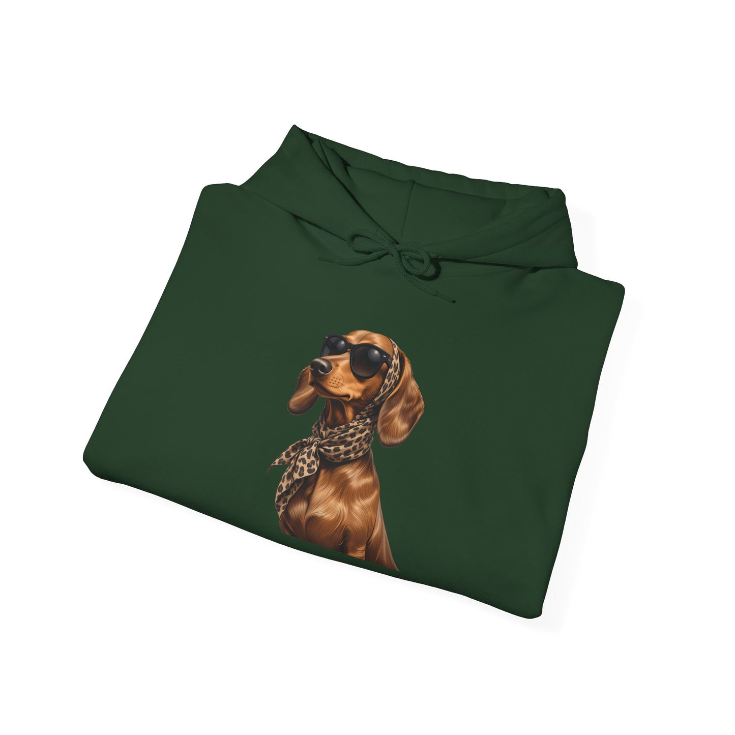 Cool Dachshund Dog Sunglasses Unisex Hoodie |  Dog Lover Gift, Pet-Themed Fashion