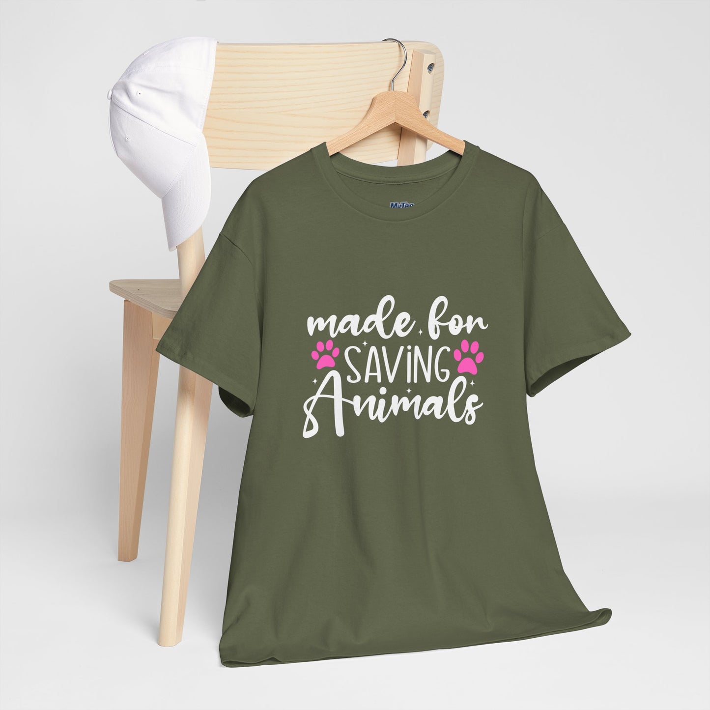 Made For Saving Animals Unisex Cotton T-Shirt | Dog Lover