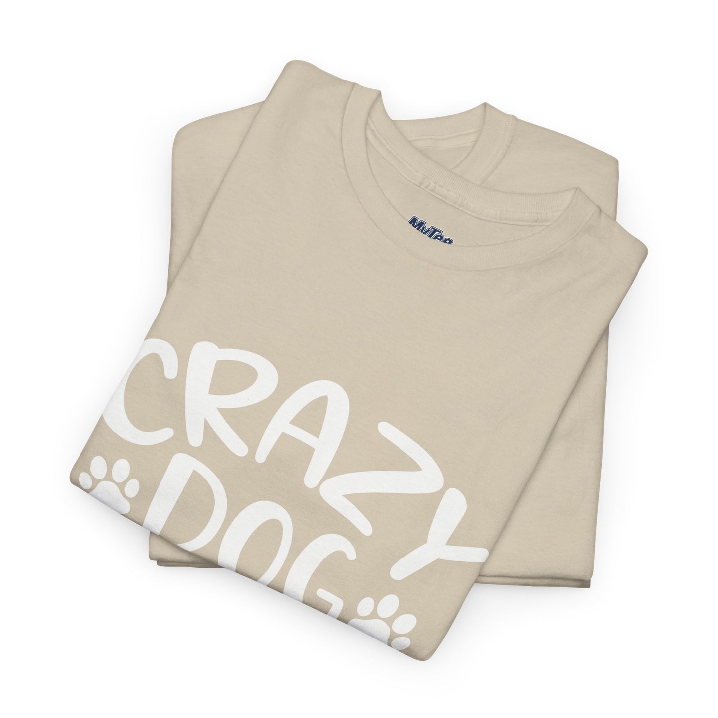 Crazy Dog Lady Heavy Cotton T-Shirt | Best Gift For Dog Mom