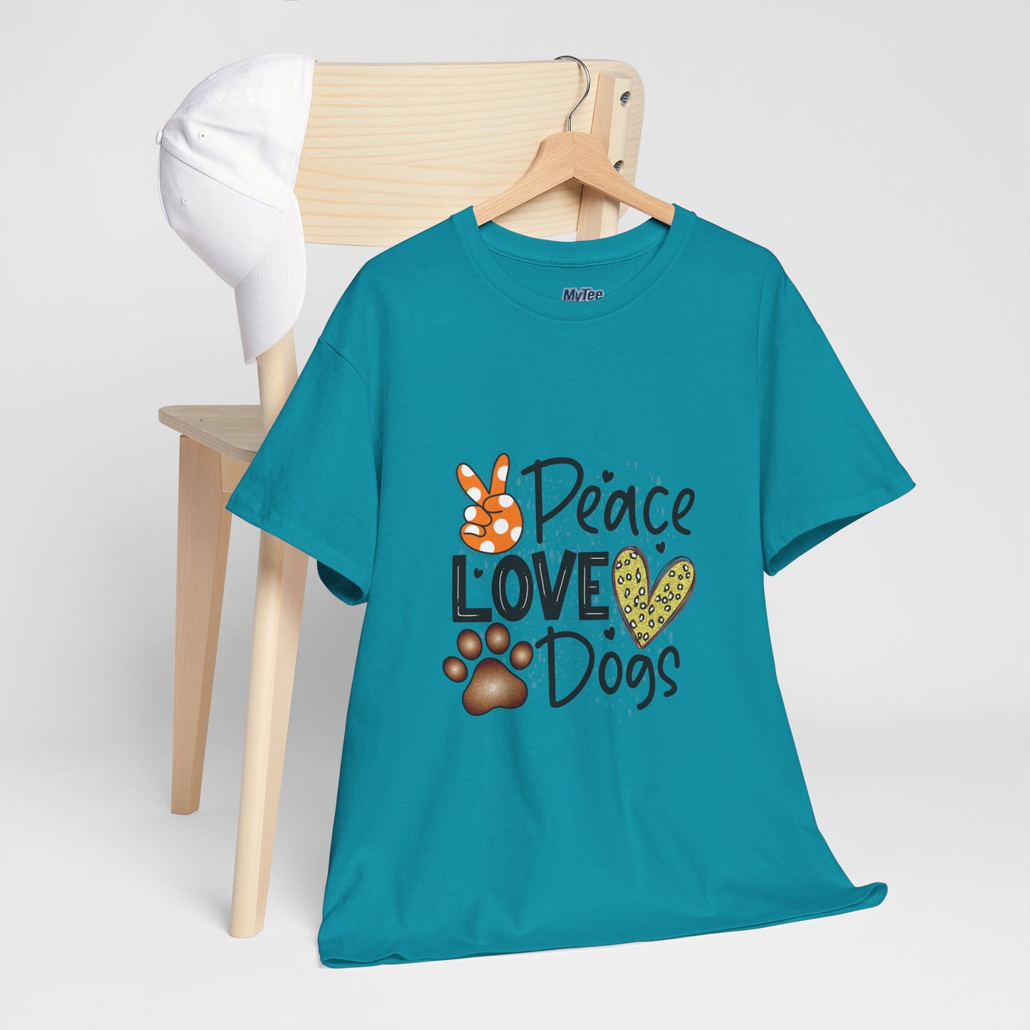 Peace Love Dogs Cotton T-Shirt