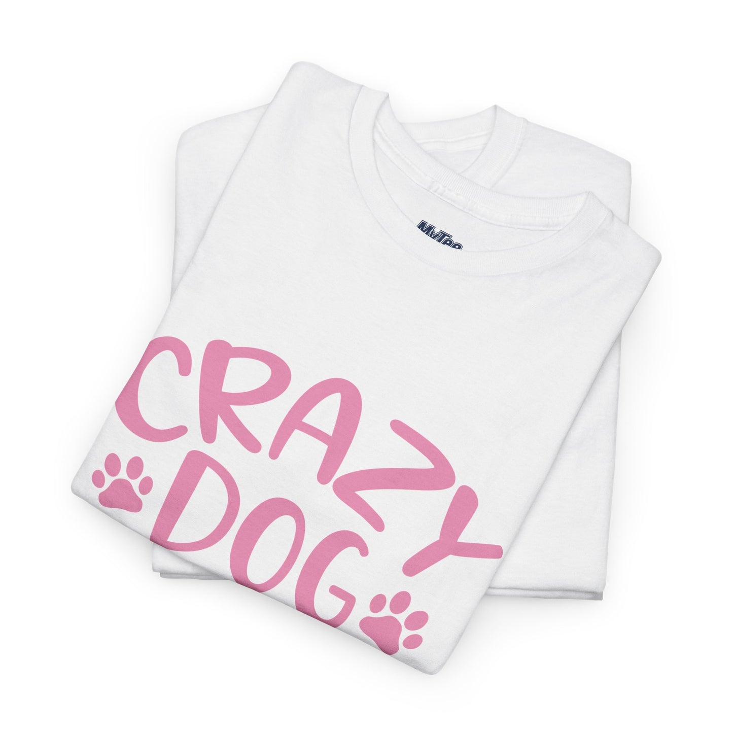 Crazy Dog Lady Heavy Cotton T-Shirt | Best Gift For Dog Mom