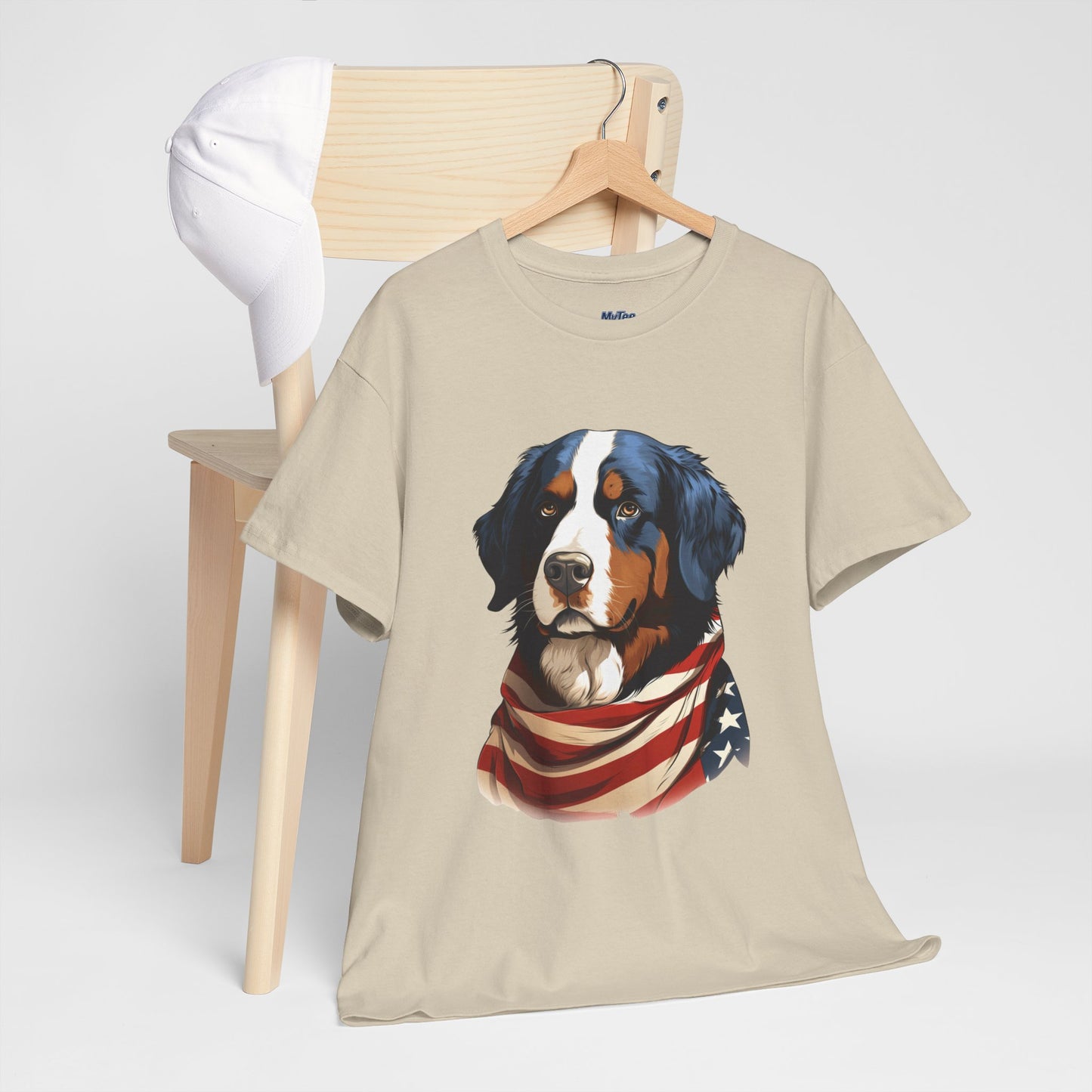 Patriotic Bernese Mountain Unisex T-Shirt