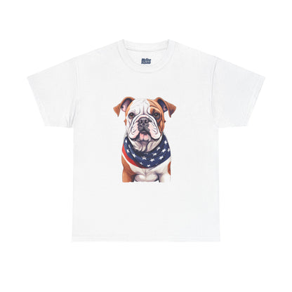 Patriotic Bulldog Unisex T-Shirt