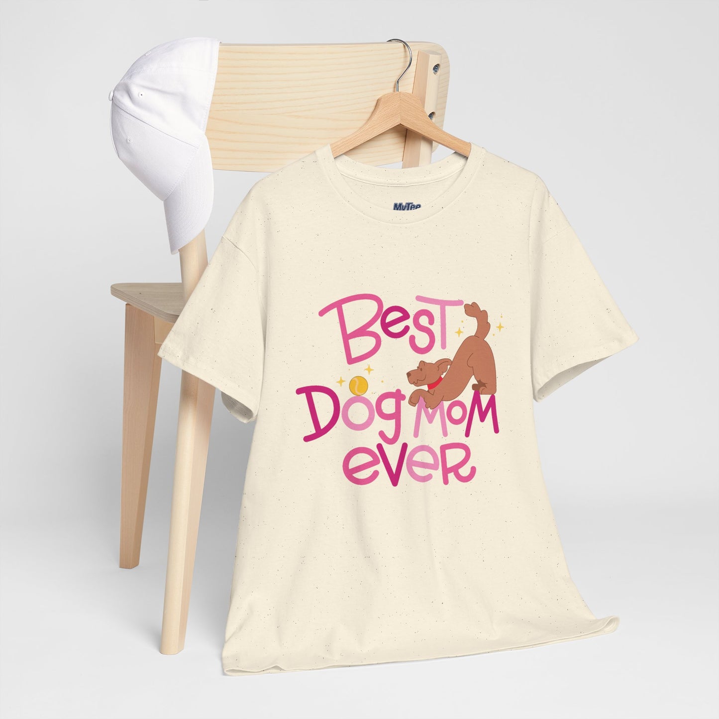Best Dog Mom Ever Cotton T-Shirt For Proud Mothers