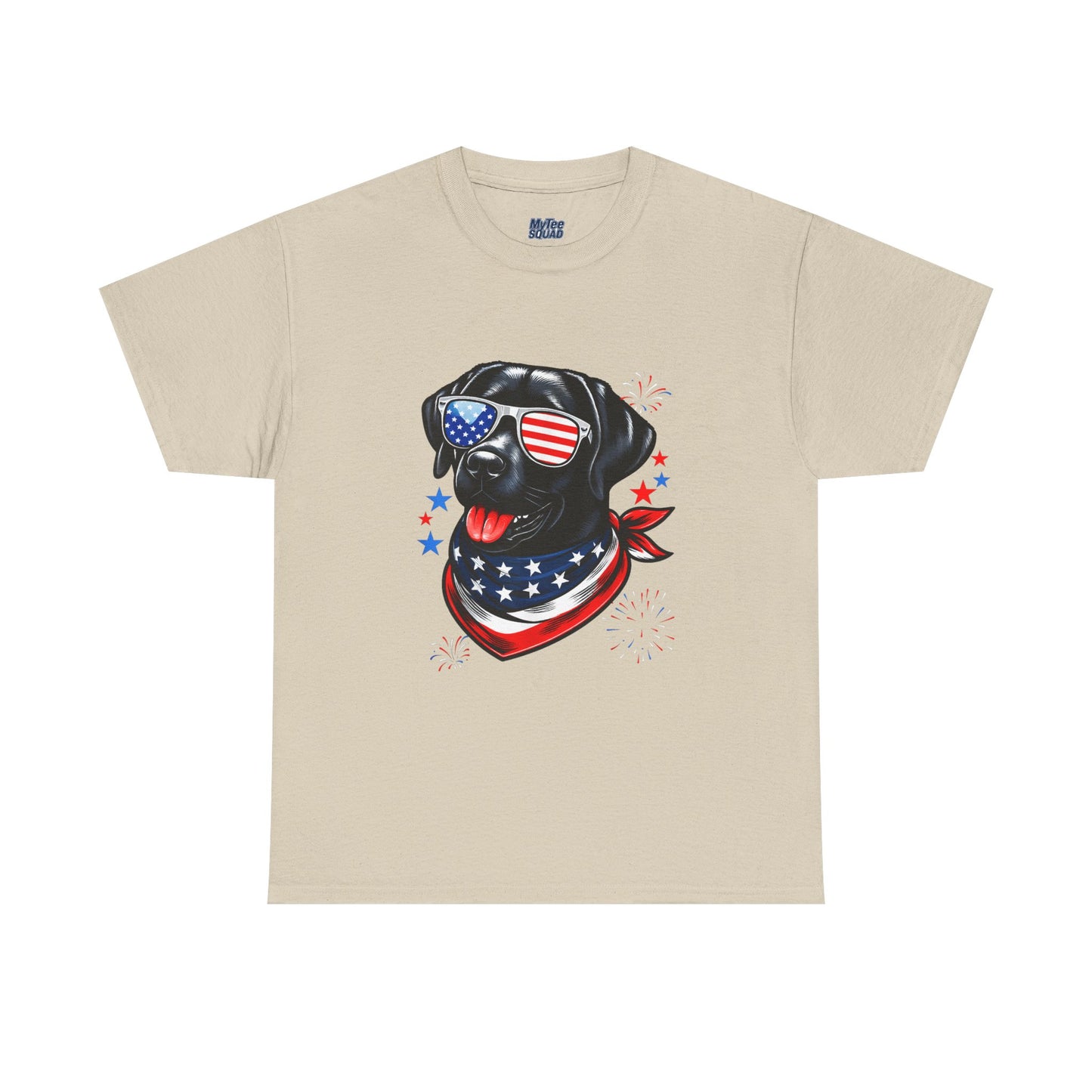 Patriotic American Labrador Retriever With Sunglasses Unisex T-Shirt