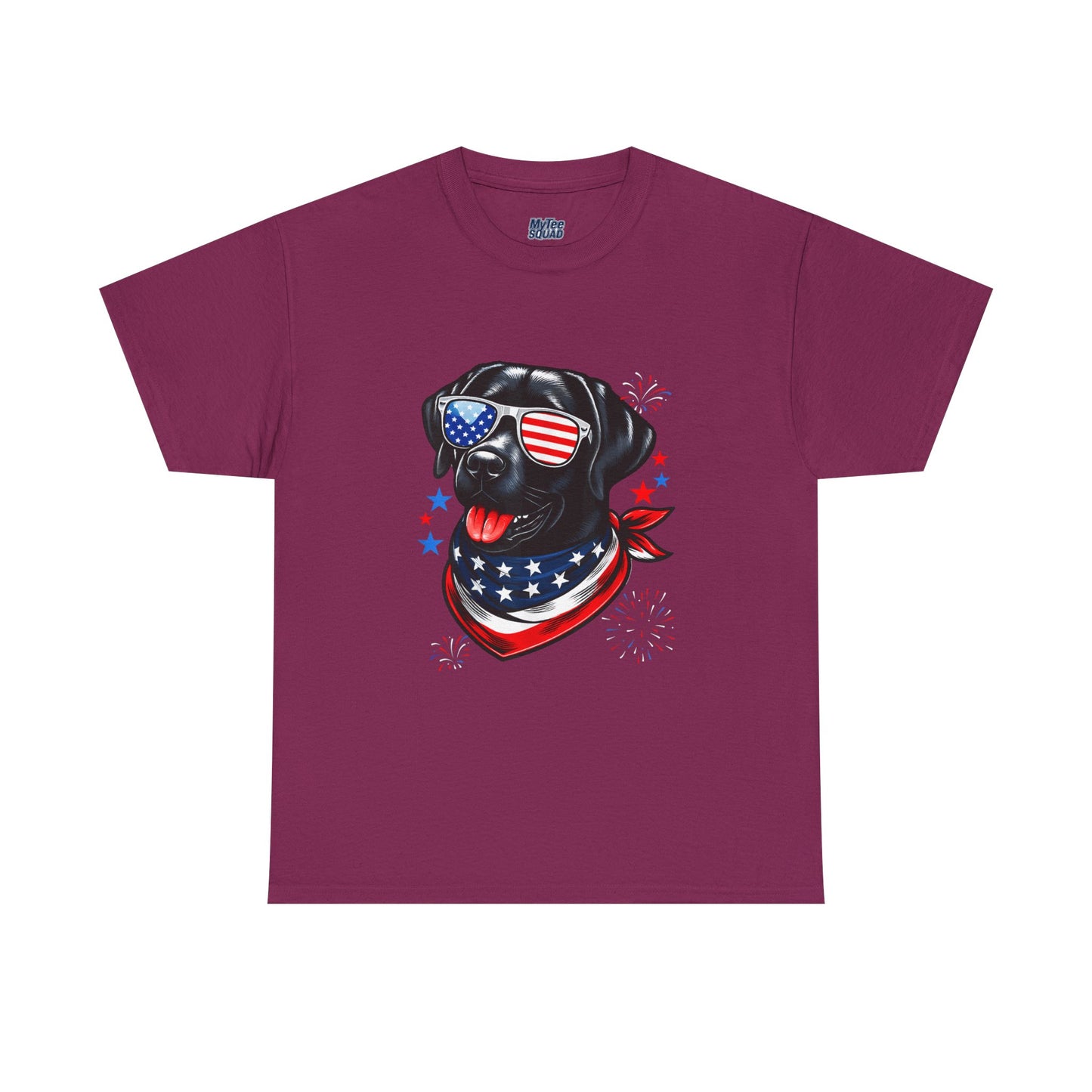 Patriotic American Labrador Retriever With Sunglasses Unisex T-Shirt