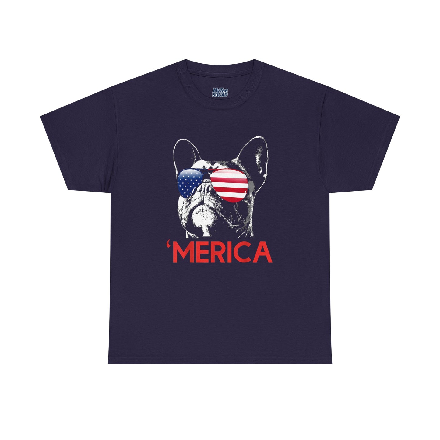 Patriotic French Bulldog With Sunglasses Unisex T-Shirt