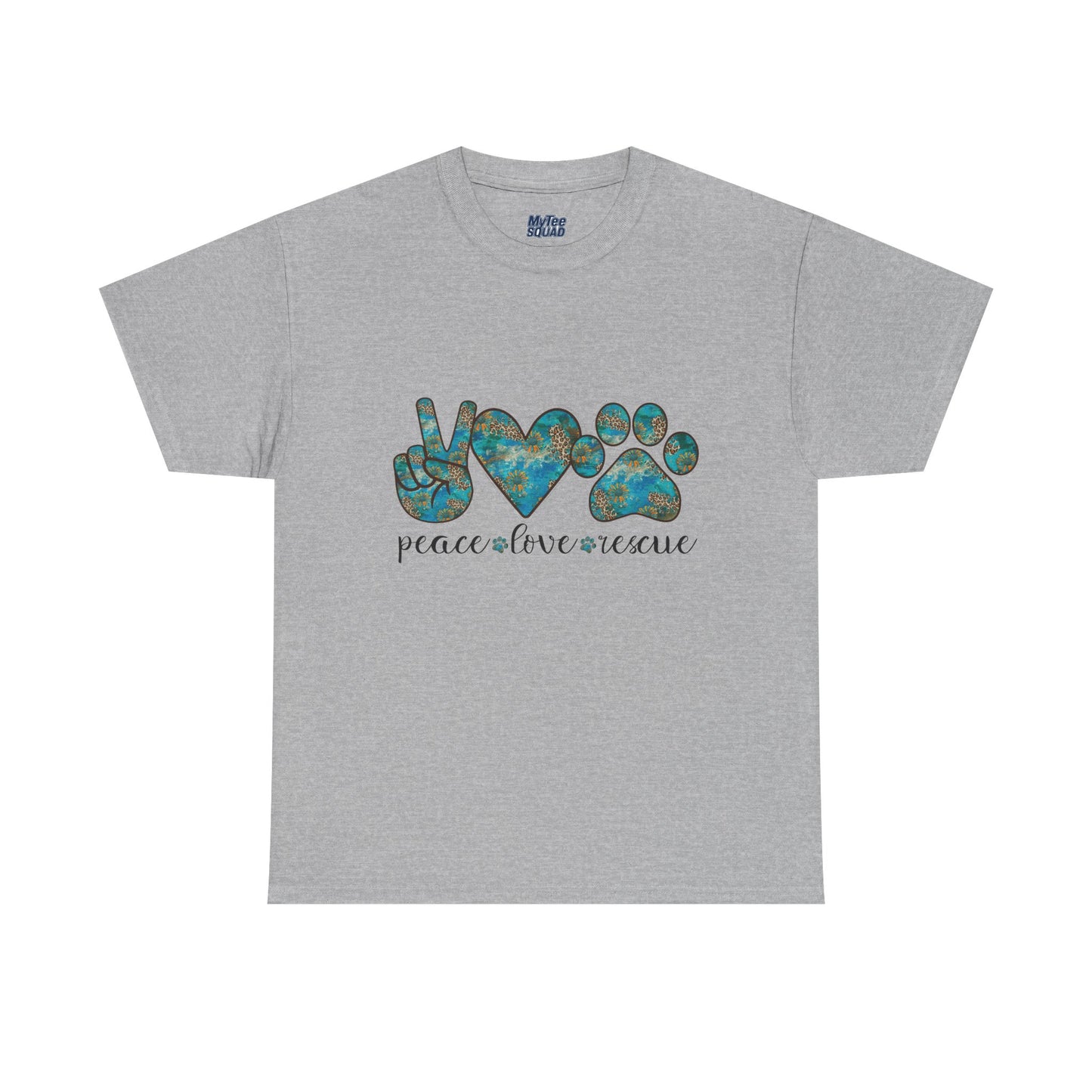 Peace Love Rescue T-Shirt | For Animal Rescuers