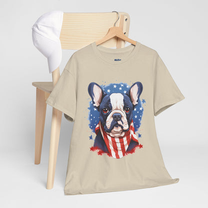 Patriotic French Bulldog Unisex T-Shirt | Dog Lover