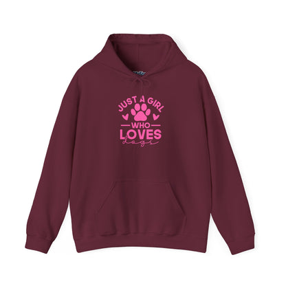 Just A Girl Who Loves Dogs Hoodie | Gift for Dog Mom