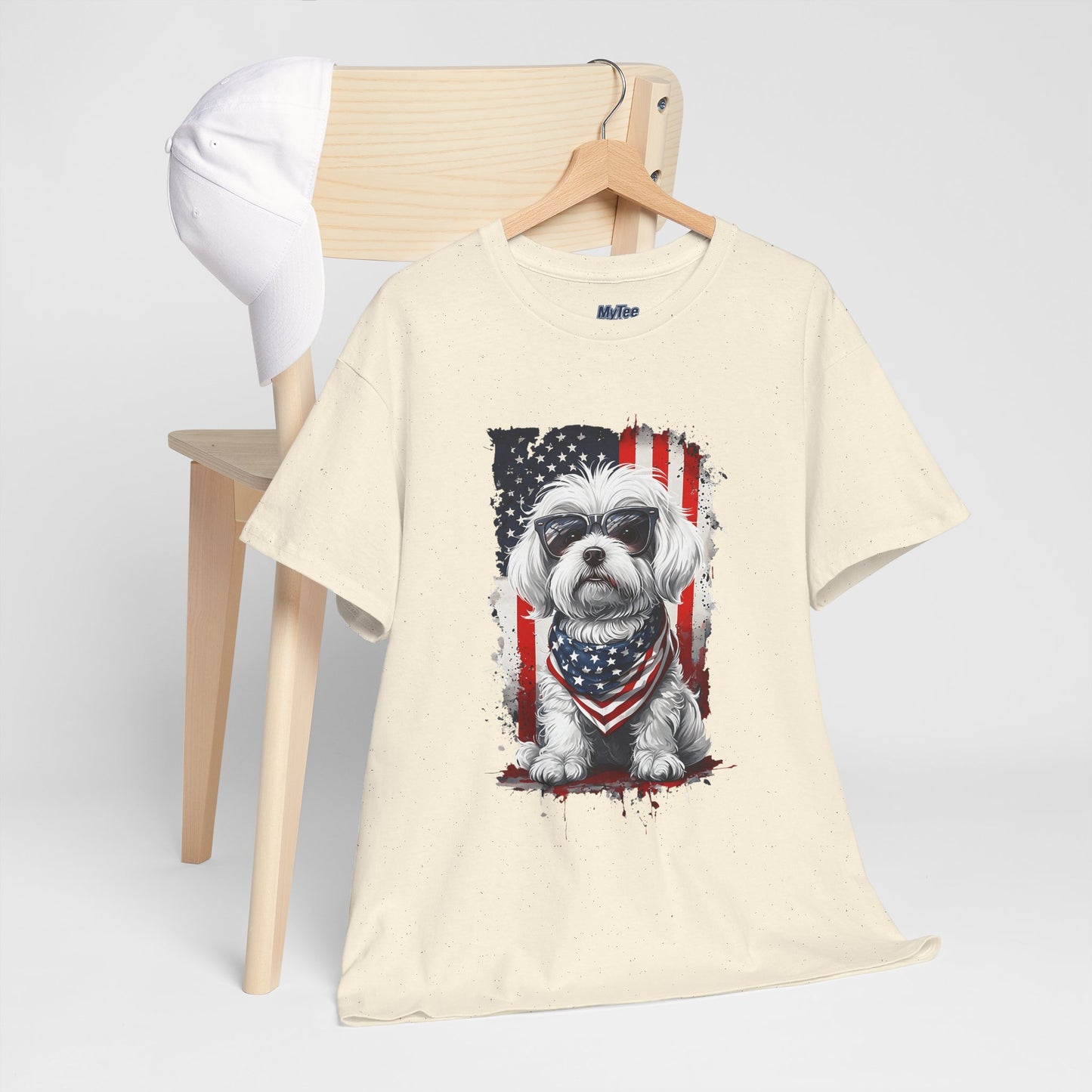 Patriotic Havanese Unisex Cotton T-Shirt