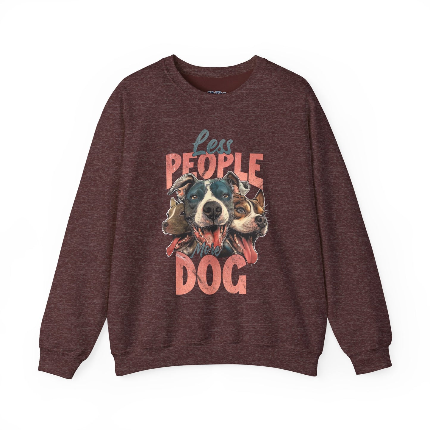 Less People More Dog Sweatshirt – Cozy Dog Lover Crewneck
